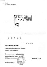 Образец технического паспорта на квартиру (старого образца) - лист 3